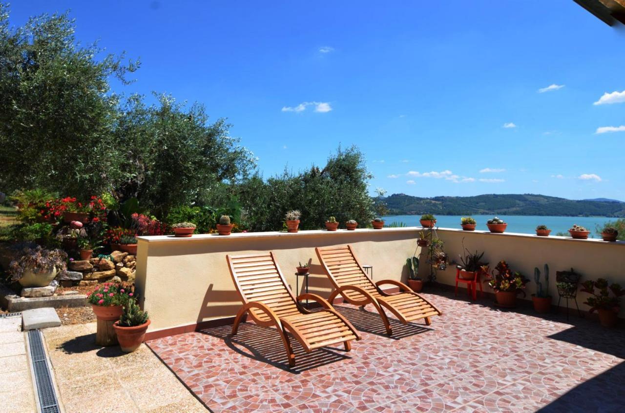 B&B Torre Del Lago Trasimeno 特拉西梅诺湖畔帕西尼亚诺 外观 照片