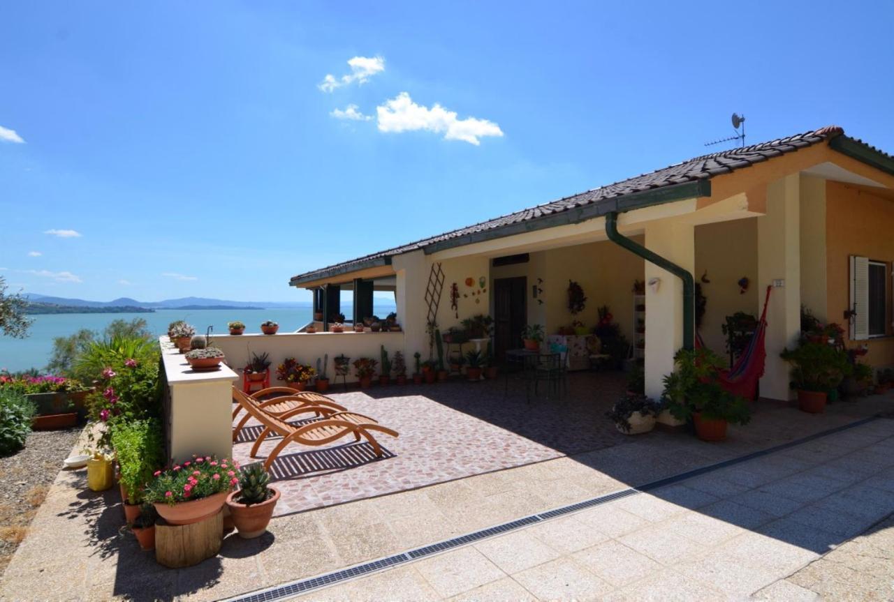 B&B Torre Del Lago Trasimeno 特拉西梅诺湖畔帕西尼亚诺 外观 照片